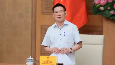 Phó Thủ tướng Hồ Đức Phớc chủ trì họp Hội đồng tư vấn chính sách tiền tệ quốc gia. (Ảnh: TTXVN)