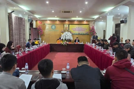 Quang cảnh cuộc họp báo.