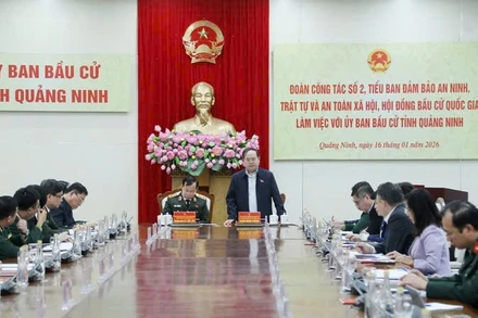 Đoàn công tác số 2 của Hội đồng Bầu cử quốc gia làm việc với tỉnh Quảng Ninh.