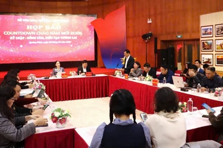 Quang cảnh buổi họp báo công bố chương trình Countdown Quảng Ninh chào năm mới 2026.