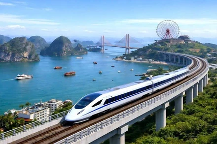 Phối cảnh mô phỏng giao thông đường sắt. (Ảnh minh họa)