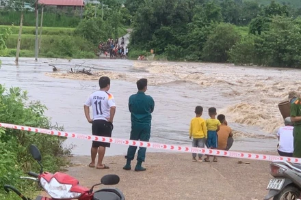 Gia Lai: Mưa lũ khiến làng Mơ Nang 2 bị chia cắt lần thứ hai trong tuần
