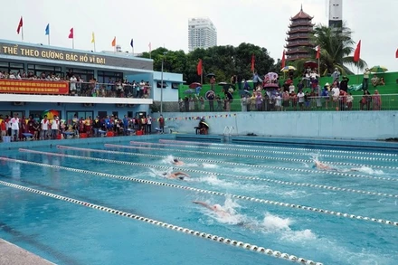 Các vận động viên có dịp tranh tài ở nhiều nội dung thi đấu.