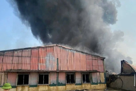 Hiện trường vụ cháy.