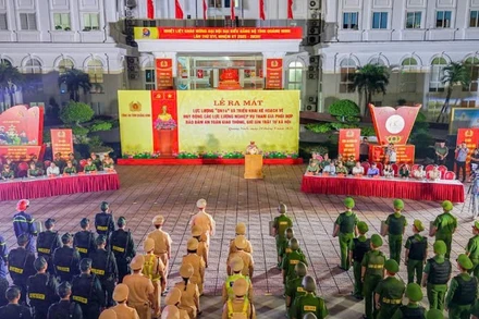 Quang cảnh lễ ra mắt lực lượng QN-14.