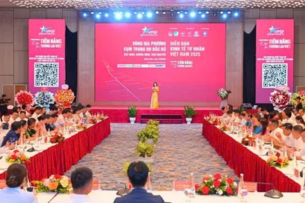 Quang cảnh Diễn đàn Kinh tế tư nhân Việt Nam (VPSF) 2025 tổ chức tại Quảng Ninh.