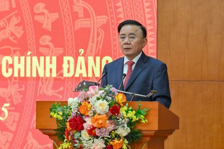 Thường trực Ban Bí thư Trần Cẩm Tú. (Ảnh: THỦY NGUYÊN)