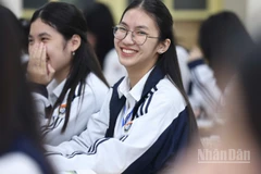 Học sinh Trường trung học phổ thông Việt Đức (Ảnh minh họa: ĐẠI THẮNG)