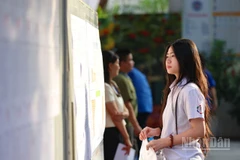 Thí sinh trong Kỳ thi tuyển sinh vào lớp 10 năm học 2025-2026 của Hà Nội (Ảnh: ĐẠI THẮNG) 