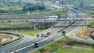 Một đoạn tuyến dự án đường cao tốc Trung Lương-Mỹ Thuận.