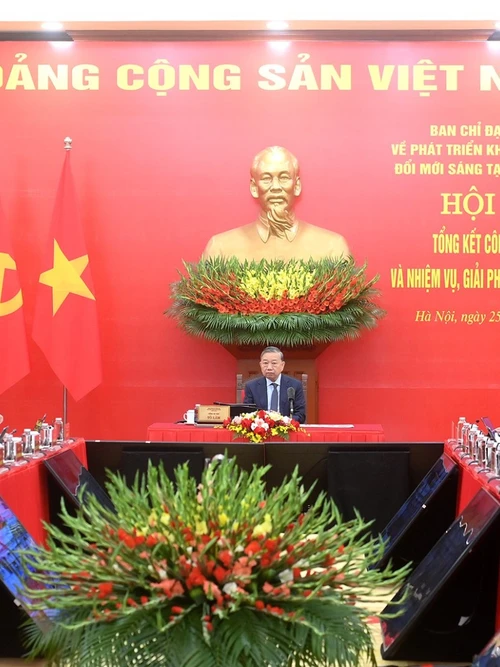 Tổng Bí thư Tô Lâm chủ trì Hội nghị tổng kết công tác năm 2025 của Ban Chỉ đạo Trung ương về phát triển khoa học, công nghệ, đổi mới sáng tạo và chuyển đổi số.