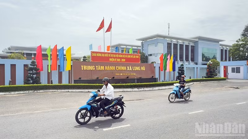 Trung tâm hành chính xã Long Hồ, tỉnh Vĩnh Long. 