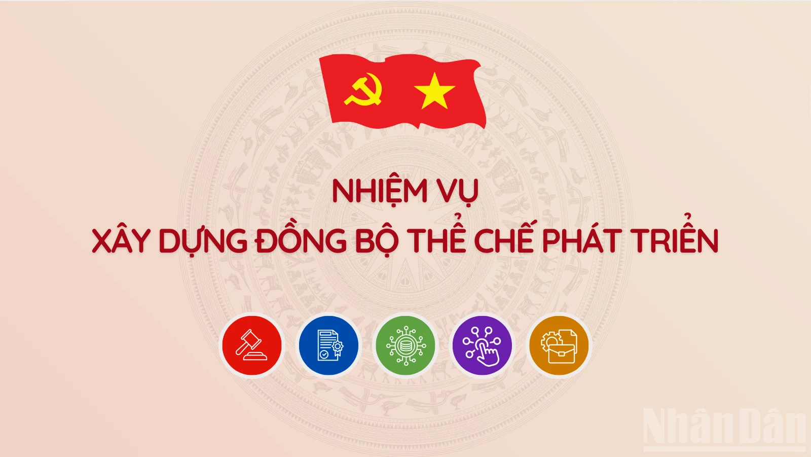 Nhiệm vụ trọng tâm: Xây dựng đồng bộ thể chế, phát triển hệ thống pháp luật