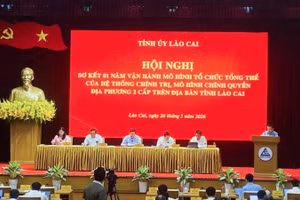Sơ kết một năm vận hành mô hình tổ chức tổng thể của hệ thống chính trị, mô hình chính quyền địa phương 2 cấp trên địa bàn tỉnh Lào Cai.