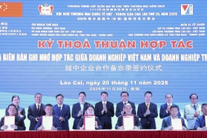 Doanh nghiệp hai bên ký kết thỏa thuận hợp tác.