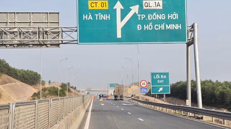 Cao tốc bắc-nam đoạn qua tỉnh Quảng Trị.