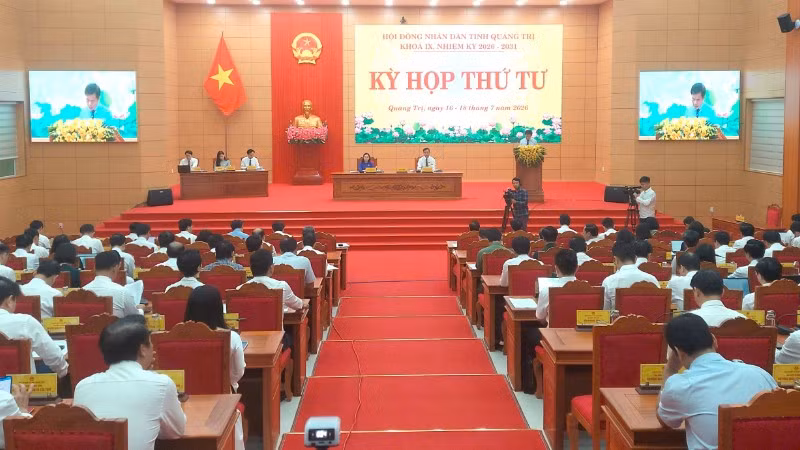 Quang cảnh Kỳ họp thứ tư, Hội đồng nhân dân tỉnh Quảng Trị khóa IX, nhiệm kỳ 2026-2031