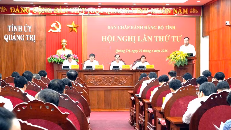 Tỉnh ủy Quảng Trị tổ chức Hội nghị lần thứ 4 để đánh giá kết quả nửa đầu năm 2026.