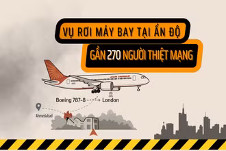 [Infographic] Toàn cảnh vụ tai nạn máy bay tại Ấn Độ khiến gần 270 người thiệt mạng