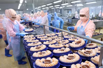 Các mặt hàng tôm chế biến sâu của Việt Nam được nhiều nước ưa chuộng.