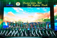 Một tiết mục văn nghệ trong chương trình "Xuân gắn kết-Tết nghĩa tình".