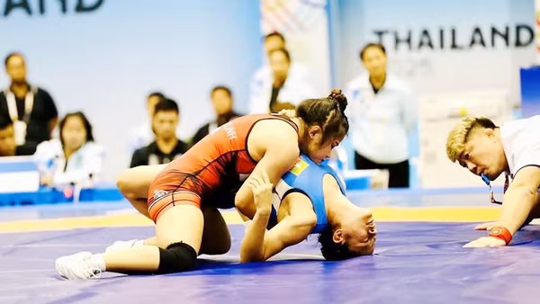 Các đô vật Việt Nam áp đảo tại SEA Games 33. Ảnh | DP