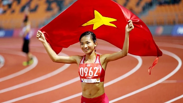 Nguyễn Thị Oanh vẫn là đầu tàu của điền kinh Việt Nam. Ảnh | KHẢ HÒA