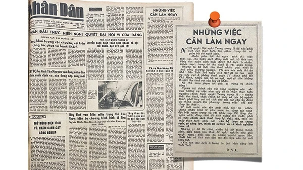 Bài viết của đồng chí Nguyễn Văn Linh đăng trên Báo Nhân Dân ngày 29/5/1987.