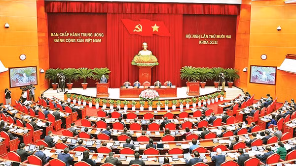 Hội nghị lần thứ 12 Ban Chấp hành Trung ương Đảng khóa XIII. Ảnh | ĐĂNG KHOA