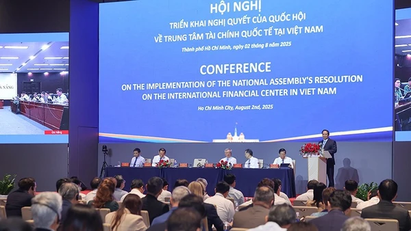 Hội nghị triển khai Nghị quyết của Quốc hội về Trung tâm tài chính quốc tế tại Việt Nam.