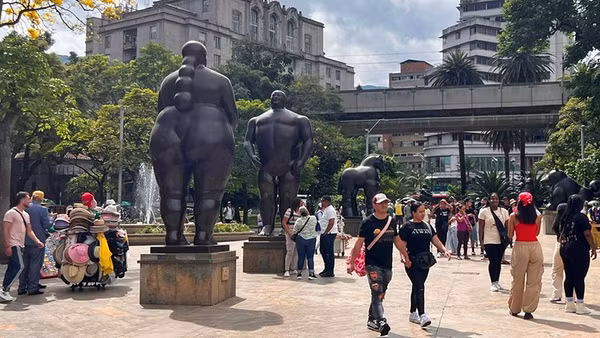 Quảng trường Botero ở Medellín.