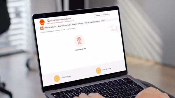 Thanh toán tiền điện trên Cổng dịch vụ công quốc gia.