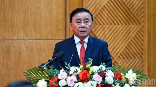 Đồng chí Trần Cẩm Tú, Ủy viên Bộ Chính trị, Thường trực Ban Bí thư. (Ảnh: DUY LINH)