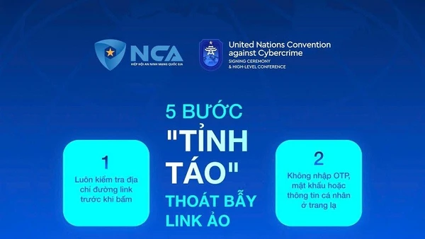 5 bước “tỉnh táo” thoát bẫy link ảo. (Ảnh: NCA)