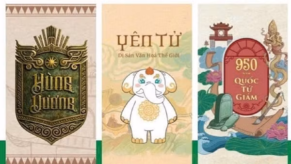Một số bộ sưu tập vật phẩm văn hóa được phát triển từ chất liệu di sản trưng bày tại sự kiện IP DAY 2026. 