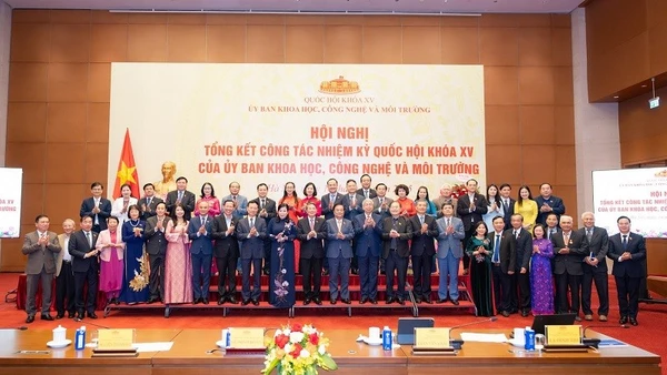 Ủy ban Khoa học, Công nghệ và Môi trường tổng kết công tác nhiệm kỳ Quốc hội khóa XV. (Ảnh: VŨ HIẾU)