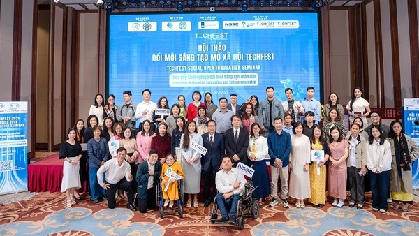 Hội thảo “Đổi mới sáng tạo mở xã hội-Thúc đẩy khởi nghiệp đổi mới sáng tạo toàn dân” tại TECHFEST Việt Nam 2025.