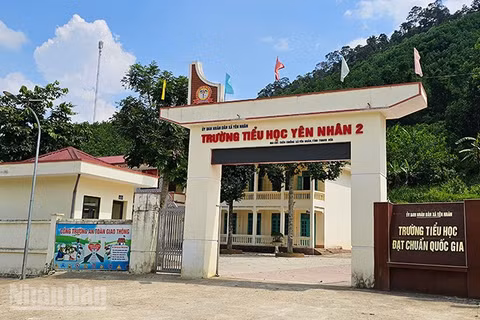 Một cơ sở giáo dục bậc tiểu học ở xã miền núi tỉnh Thanh Hóa.