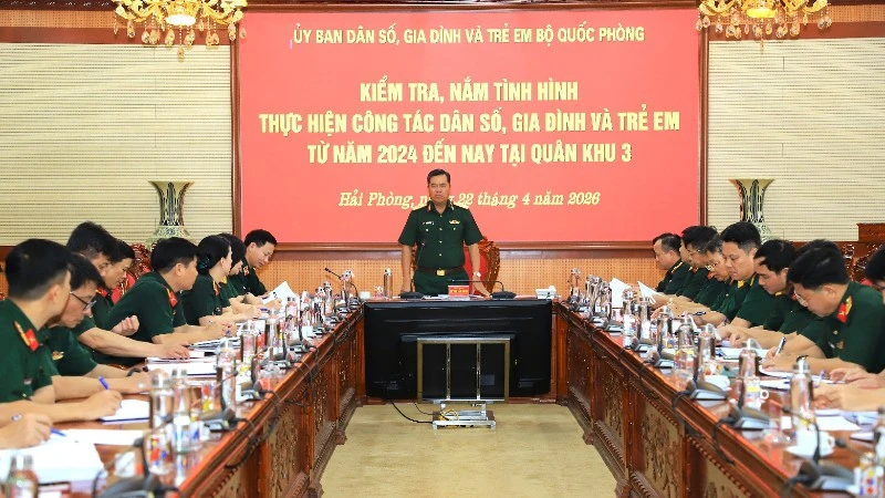 Quân khu 3 đạt thành tích ấn tượng trong công tác dân số, gia đình và trẻ em