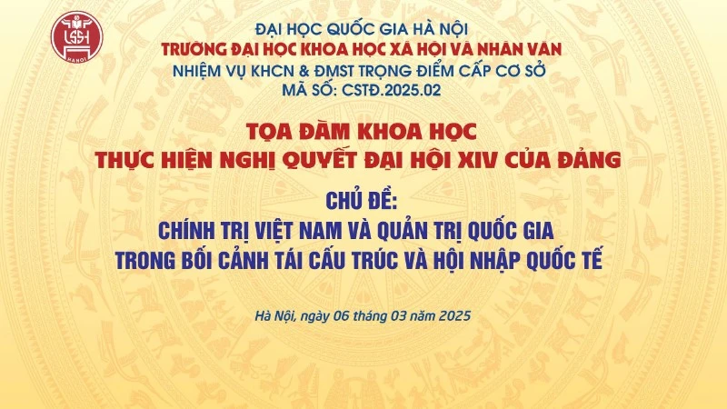 Tọa đàm khoa học tại Hà Nội bàn về quản trị quốc gia trong bối cảnh mới