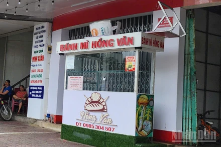 Điểm bán bánh mì Hồng Vân trên địa bàn tỉnh Quảng Ngãi.
