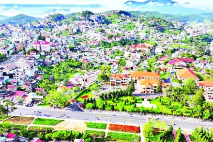 Khu vực trung tâm tỉnh Lâm Đồng.