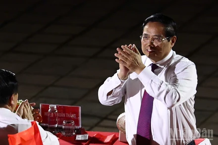 [Ảnh] Chương trình "Thời cơ vàng" tại điểm cầu Huế