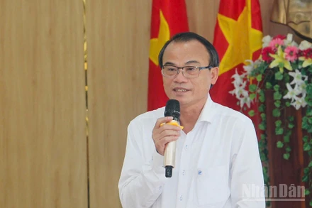 Giám đốc Sở Giáo dục và Đào tạo tỉnh Quảng Ngãi Nguyễn Ngọc Thái thông tin một số nội dung liên quan đến công tác chuẩn bị cho kỳ thi tốt nghiệp trung học phổ thông năm 2025.