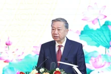 Tổng Bí thư Tô Lâm phát biểu tại buổi lễ.