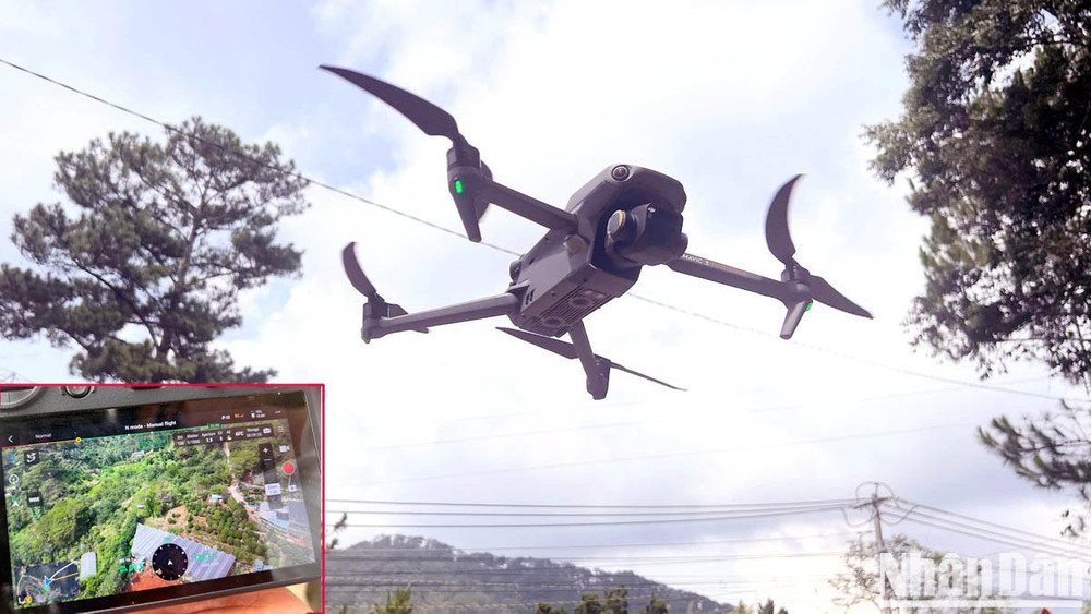 Dữ liệu từ thiết bị flycam giúp hỗ trợ công tác quản lý nhà nước về bảo vệ phát triển rừng và trật tự đô thị. 1-9068.jpg