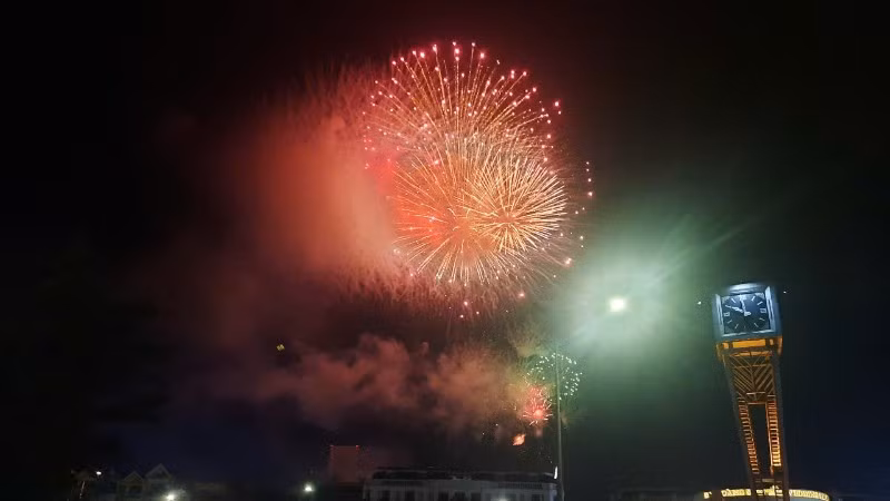 Những màn pháo hoa là điểm nhấn trong Tết Độc lập được người dân Bắc Ninh mong chờ.