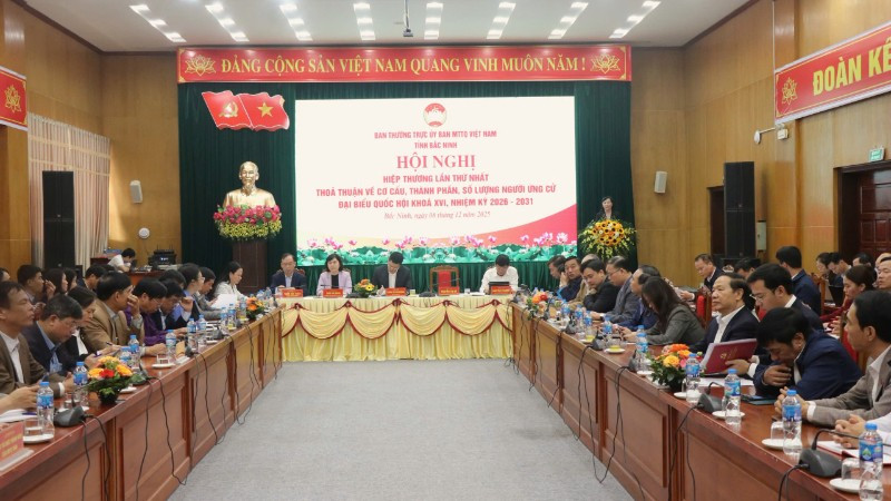 Quang cảnh Hội nghị Hiệp thương lần thứ nhất.