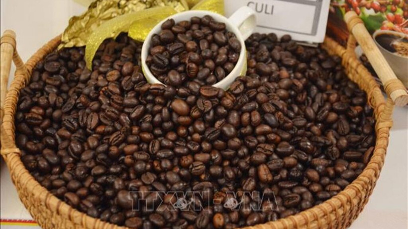 Sản phẩm cà-phê Việt Nam chất lượng cao gắn với tăng trưởng xanh và phát triển bền vững. (Ảnh: Hoài Thu/TTXVN)
