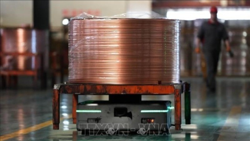 Giá đồng COMEX đã thiết lập nhiều chuỗi tăng và mốc cao kỷ lục. (Ảnh: TTXVN)